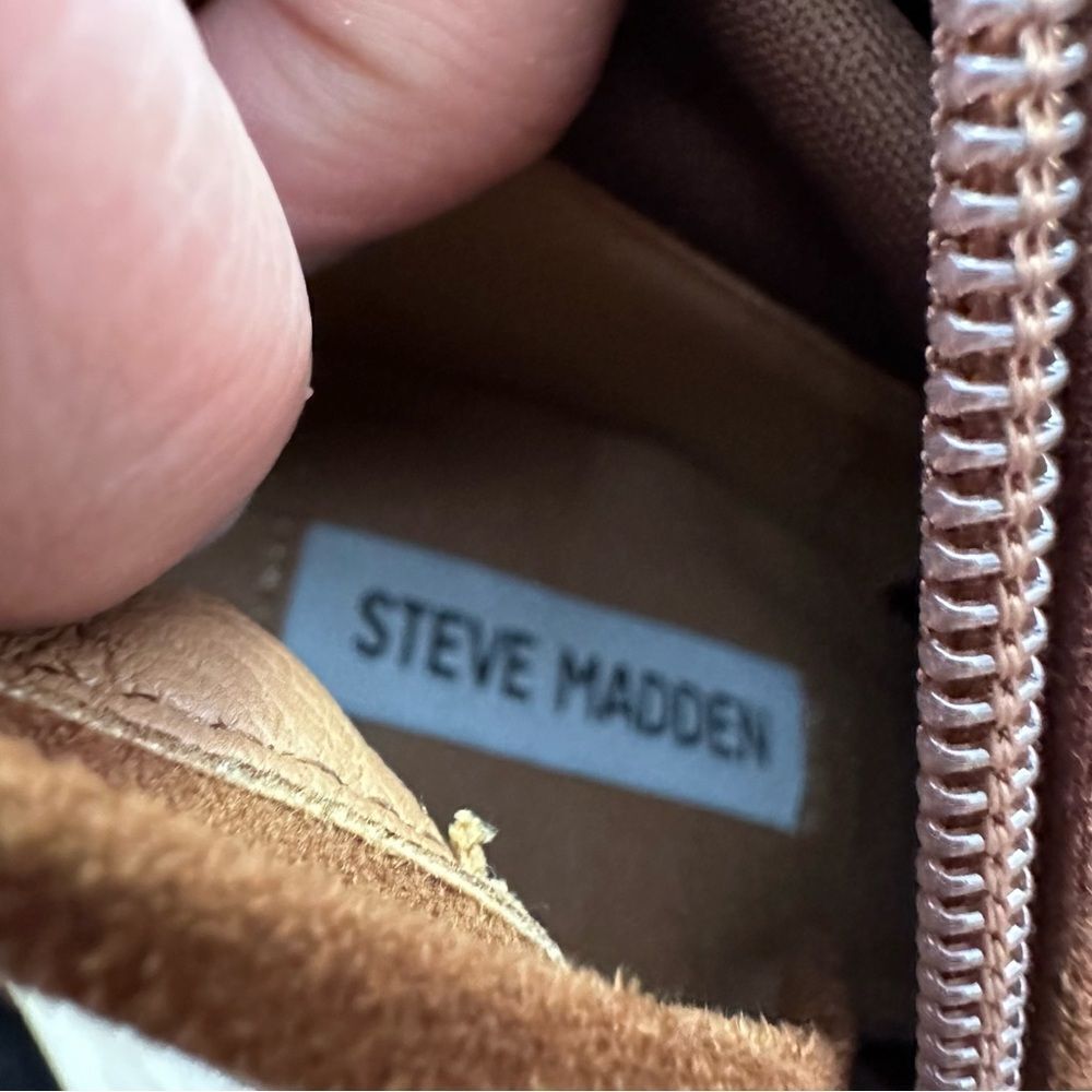 Steve Madden Jacoby Brown Pointed Toe Over-The-Knee Thigh-High Boots - Picture 2 of 6